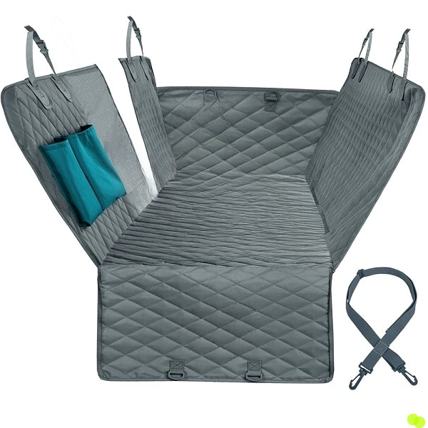 Couverture de siège de voiture de chien Voir Mesh imperméable à l’eau .Tapis de Siège arrière voiture pour Animal de compagnie. Hamac Coussin Protecteur Avec Zipper Et Poches