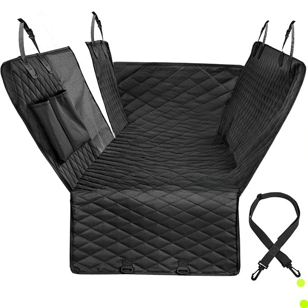 Couverture de siège de voiture de chien Voir Mesh imperméable à l’eau .Tapis de Siège arrière voiture pour Animal de compagnie. Hamac Coussin Protecteur Avec Zipper Et Poches