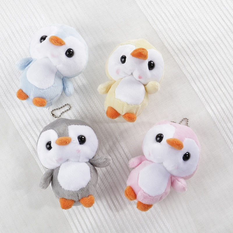 Pingouin 10 cm. Poupée porte-clés . Jouets en peluche.