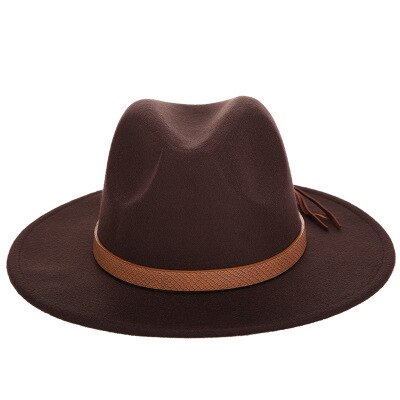 Chapeau de soleil femmes hommes Fedora . Chapeau classique très  élégant. Large bord.  Chapeau imitation laine.  Casquette L XL