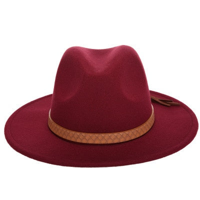 Chapeau de soleil femmes hommes Fedora . Chapeau classique très  élégant. Large bord.  Chapeau imitation laine.  Casquette L XL