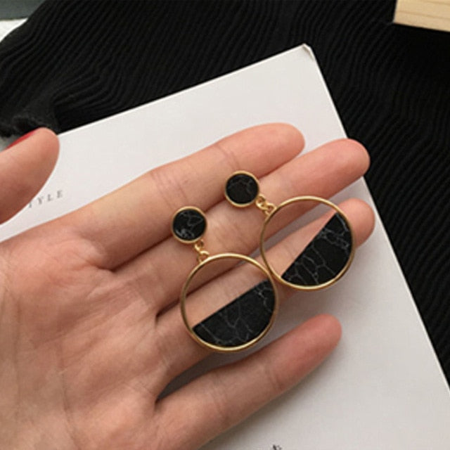 Tocona New Fashion Simple Geometric Stud Earrings Set Small Beautiful Earrings for Women Girls Minimalist Jewelry Accessories