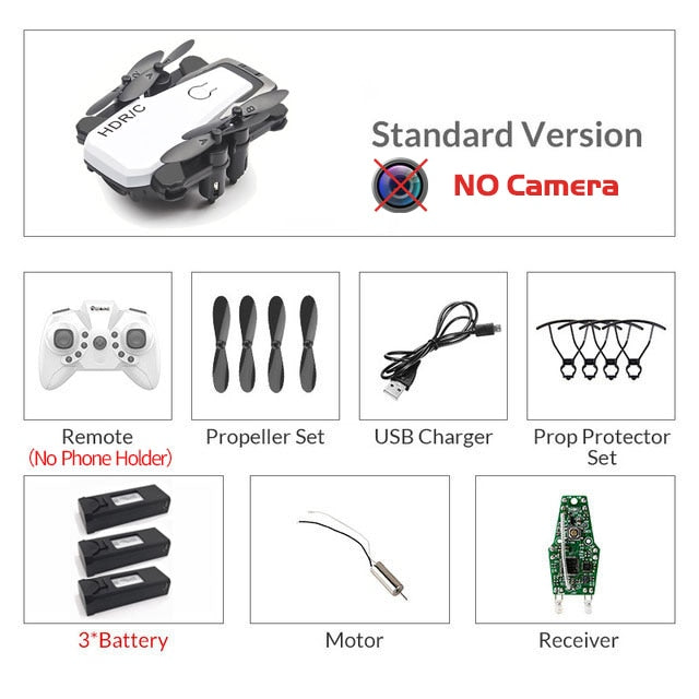 Mini drone pliable avec RC Quadrocopter avec caméra HD Quad-Counter avec haute tenue RC hélicoptère VS E61 HS210 LF606 S9HW E016H