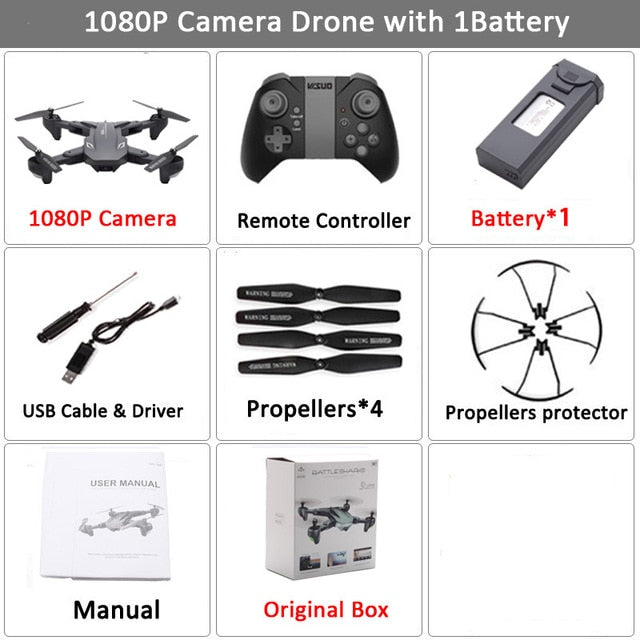 Drone Visuo XS816 RC  avec Zoom 50X WiFi FPV 4K Dual Camera Optique. Selfie pliable Drone Quadcopter  VS SG106 M70cal