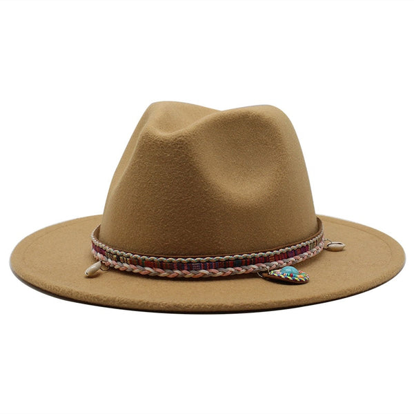 Chapeau Fedora pour femmes/ hommes feutre de laine à large bord. Chapeau Vintage Jazz Fedora  Chapeau femme/homme.  Casquettes de Panama.